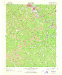 Hazard South 1972 topographic map thumbnail