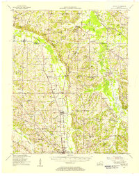 Hickory 1951 topographic map thumbnail