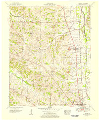 Hickory 1951 topographic map thumbnail