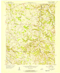 Hickory Flat 1954 topographic map thumbnail