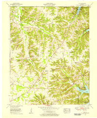 Hico 1955 topographic map thumbnail