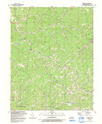 Hindman 1992 topographic map thumbnail