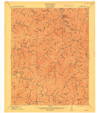 Hindman 1915 topographic map thumbnail