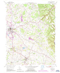 Hodgenville 1953 topographic map thumbnail