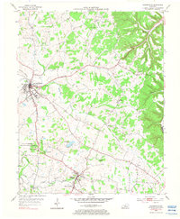 Hodgenville 1953 topographic map thumbnail