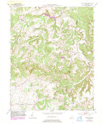 Honey Grove 1952 topographic map thumbnail
