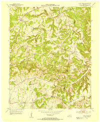 Honey Grove 1952 topographic map thumbnail