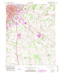 Hopkinsville 1956 topographic map thumbnail