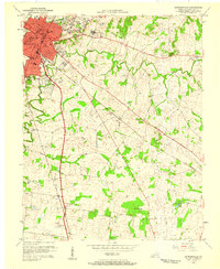 Hopkinsville 1956 topographic map thumbnail