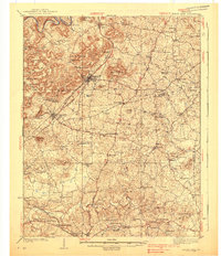 Horse Cave 1938 topographic map thumbnail