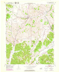 Hustonville 1952 topographic map thumbnail