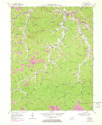 Inez 1954 topographic map thumbnail