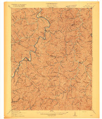 Inez 1916 topographic map preview