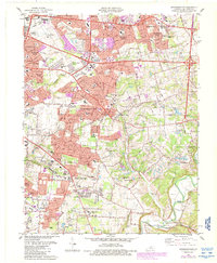 Jeffersontown 1984 topographic map thumbnail