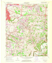 Jeffersontown 1964 topographic map thumbnail