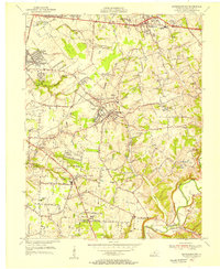 Jeffersontown 1955 topographic map thumbnail
