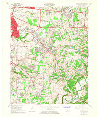 Jeffersontown 1964 topographic map thumbnail