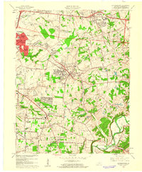 Jeffersontown 1960 topographic map thumbnail