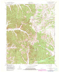 Johnson Hollow 1957 topographic map thumbnail