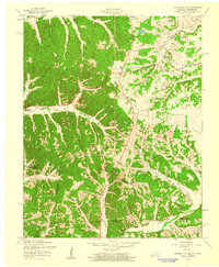 Johnson Hollow 1957 topographic map thumbnail