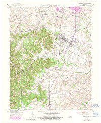 Junction City 1952 topographic map thumbnail