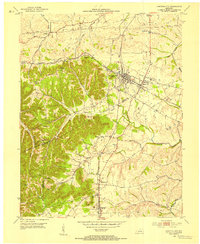 Junction City 1952 topographic map thumbnail