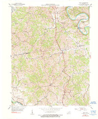Kelat 1953 topographic map thumbnail