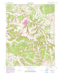 Kirkmansville 1972 topographic map thumbnail