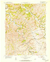 Kirksville 1952 topographic map thumbnail