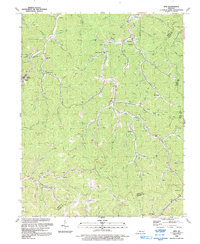 Kite 1992 topographic map thumbnail