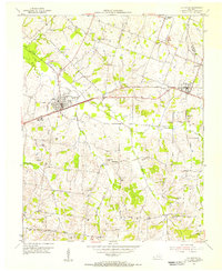 La Center 1954 topographic map thumbnail