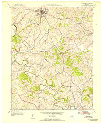 Lancaster 1952 topographic map thumbnail