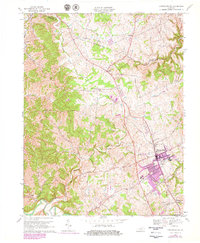 Lawrenceburg 1967 topographic map thumbnail