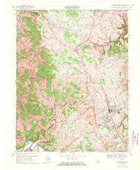 Lawrenceburg 1967 topographic map thumbnail