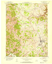 Lawrenceburg 1954 topographic map thumbnail