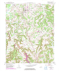 Lewisburg 1951 topographic map thumbnail