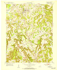 Lewisburg 1951 topographic map thumbnail