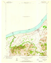 Lewisport 1953 topographic map thumbnail