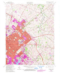 Lexington East 1965 topographic map thumbnail