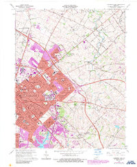 Lexington East 1965 topographic map thumbnail