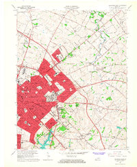 Lexington East 1965 topographic map thumbnail