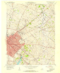 Lexington East 1954 topographic map thumbnail