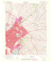 Lexington East 1965 topographic map thumbnail