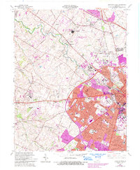Lexington West 1965 topographic map thumbnail