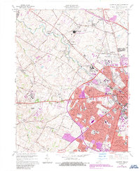 Lexington West 1965 topographic map thumbnail