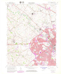 Lexington West 1965 topographic map thumbnail