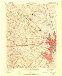 Lexington West 1950 topographic map thumbnail