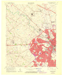 Lexington West 1965 topographic map thumbnail