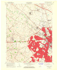 Lexington West 1965 topographic map thumbnail