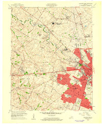 Lexington West 1959 topographic map thumbnail